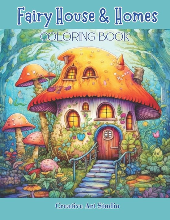 Fairy House & Homes Coloring Book - cover