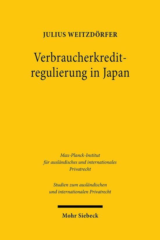 Verbraucherkreditregulierung in Japan - cover