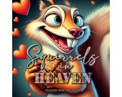 Autumn Coloring Books- Squirrels in Heaven Coloring Book for Adults