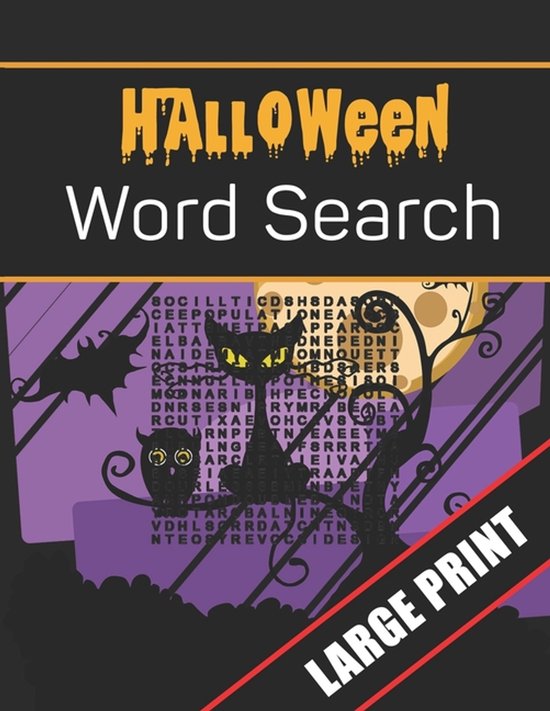 Halloween Word Search Large Print - cover