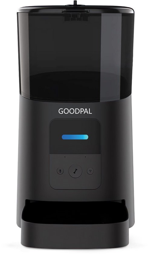 GOODPAL Automatische voerbak – Automatische voerbak kat – Voerautomaat – Voerdispenser – met App – 6L inhoud – makkelijk te installeren