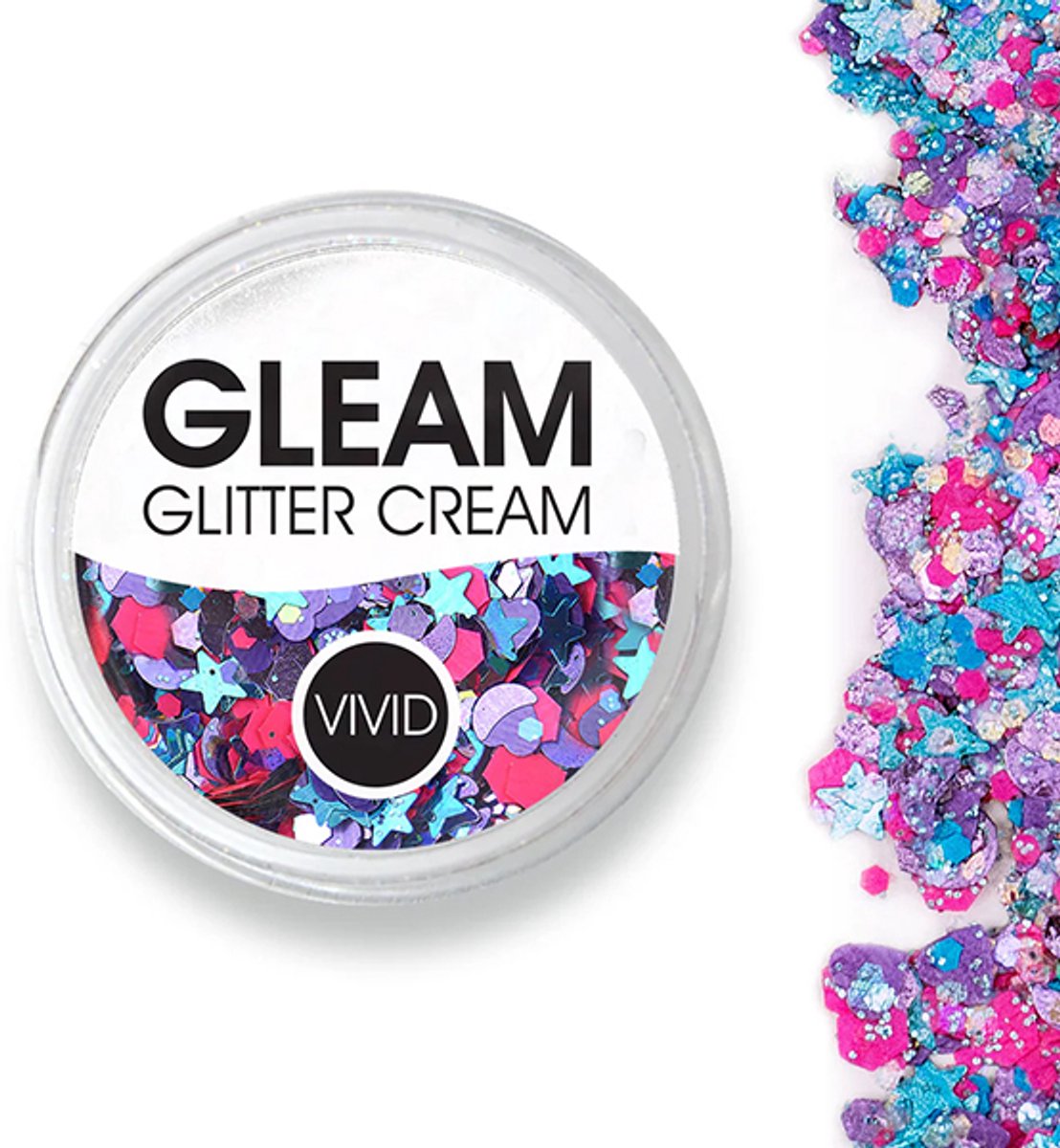 Vivid Gleam Chunky Glitter Cream- Blazin Unicorn