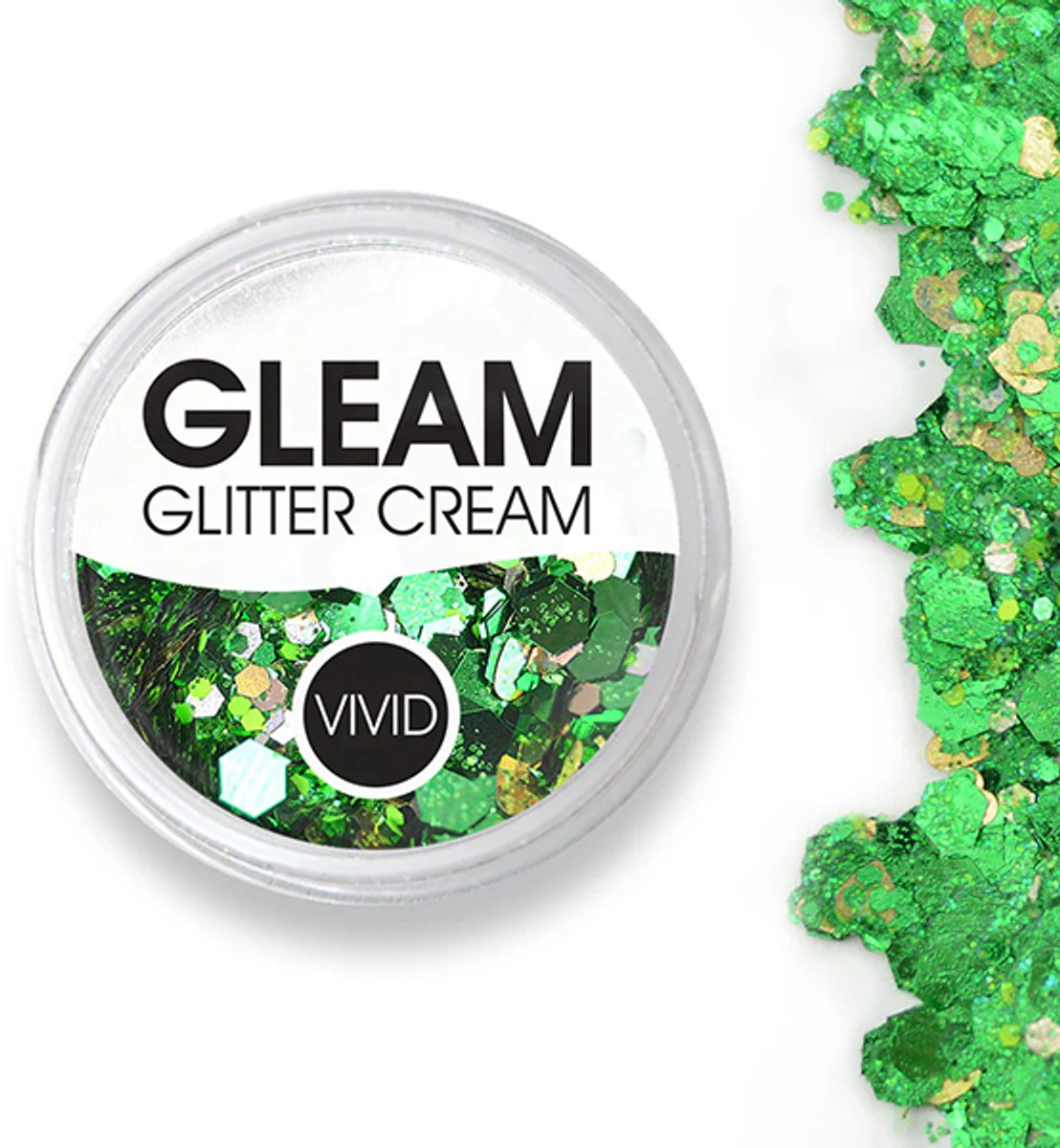 Vivid Gleam Chunky Glitter Cream- Evergreen