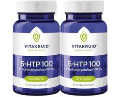 Vitakruid - 5Htp 100 mg - 2 x 60 vegancapsules - Voordeelverpakking