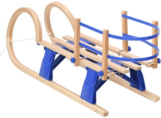 vidaXL Sneeuwslee - Sneeuw Sleeën - Rodelbaan - Slee - Sneeuwslee 90x36-5x25 cm multiplex