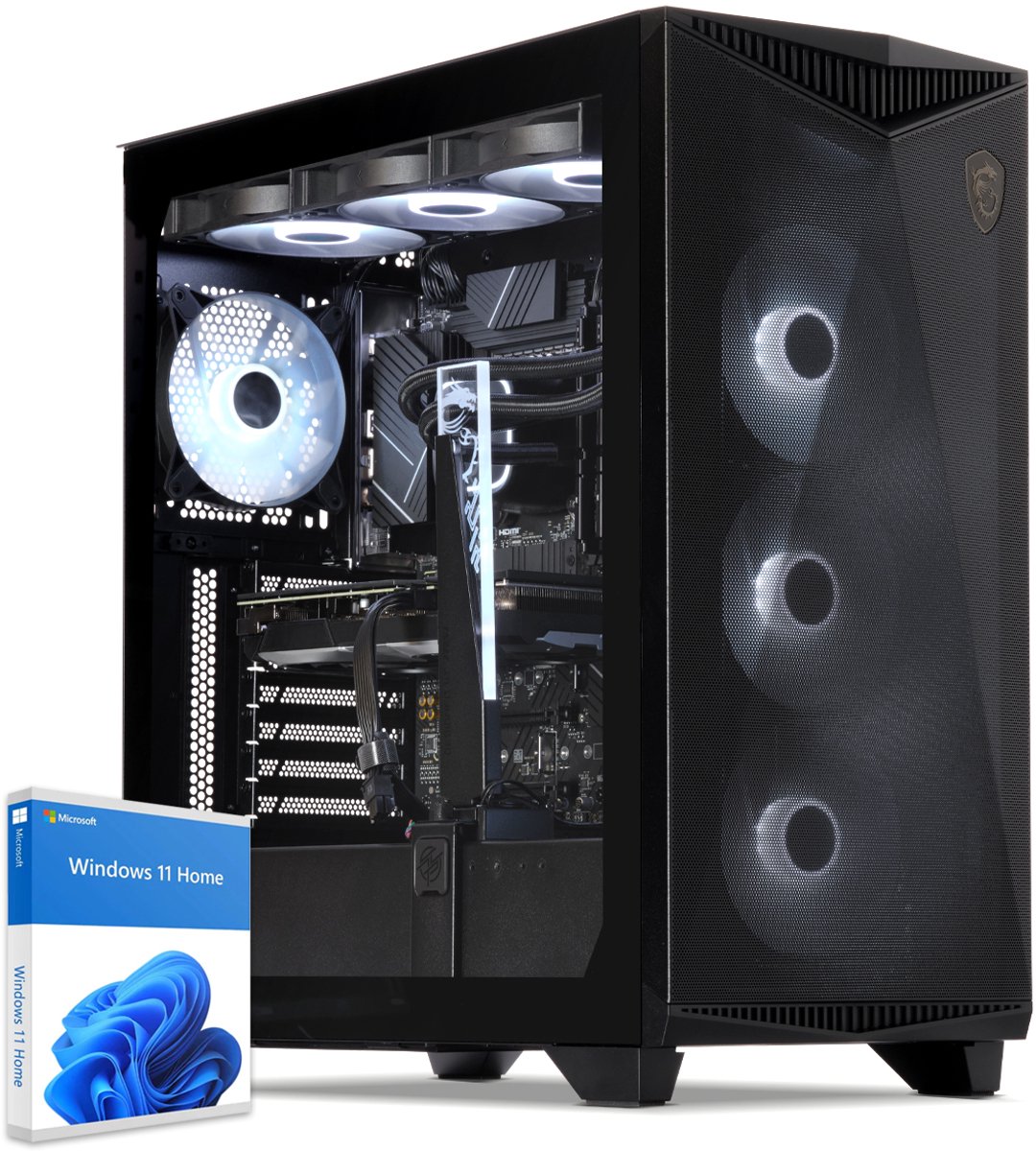 Sedatech Pro Gaming PC Waterkoeling ATX ARGB • Intel i5-12600KF 10x 3.7GHz • Geforce RTX5070Ti • 32Gb DDR5 • 2Tb SSD M.2 • WiFi • Bluetooth, USB C • Windows 11 • Desktop computer