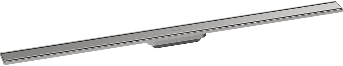 Hansgrohe RainDrain Original - Lineaire douchegoot 120 cm, met rooster, geborsteld roestvrij staal 56201800