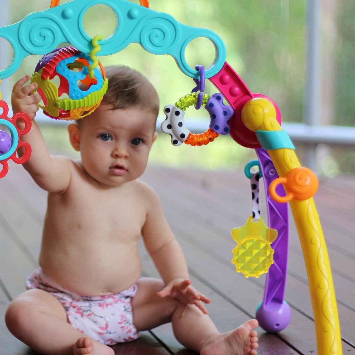 Playgro Fold and Go Playgym - Babygym - acitiviteitengym - Speelgoed Baby - Babyspeelgoed - Pasgeboren baby speelgoed - Ontwikkeling Baby - Kraamcadeau - 5 afneembare hangspeeltjes — afbeelding 22