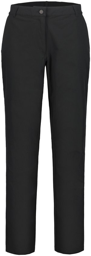 Pantalon long noir, coupe droite, sur fond blanc.