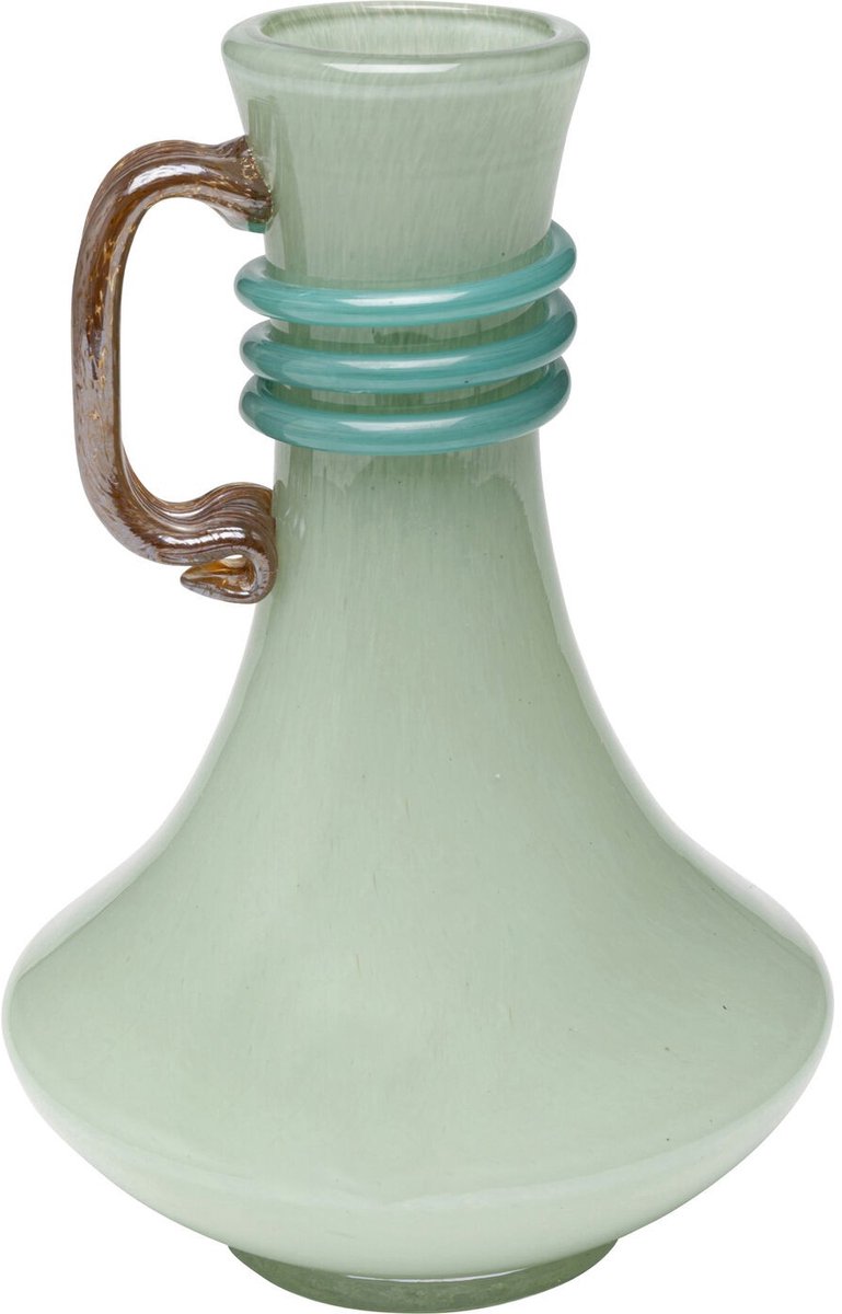 Vaas Sina 25cm groen met handgreep Kare Design
