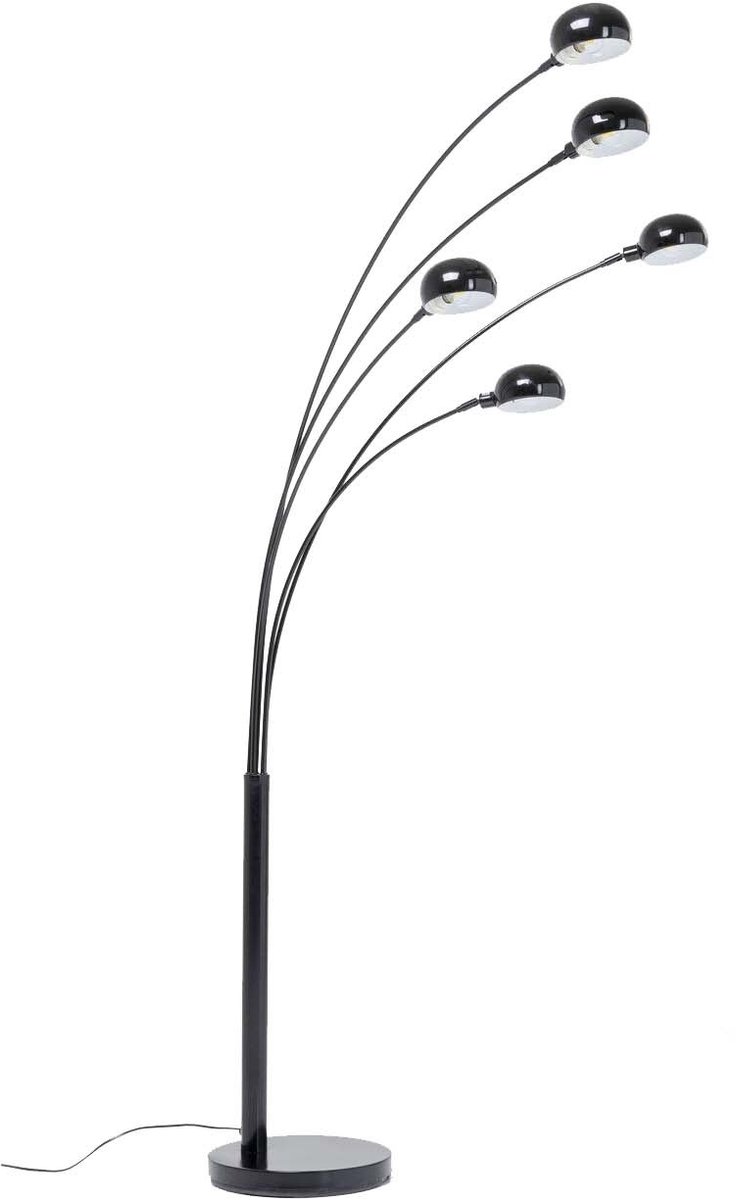 Vloerlamp Five Fingers 201cm zwart matt Kare Design