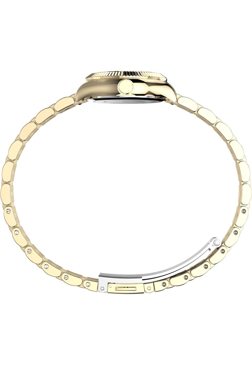 Timex Mini Legacy Quartz Analoog Horloge Goud En Roze Kast: 100% Loodarm Messing | Armband: 100% Roestvrij Staal 25 TW2W90700AJ, TW2W90800AJ, TW2W91000AJ