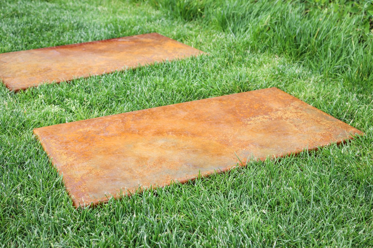 Cortenstaal Staptegel 30 x 90 cm | Per Stuk