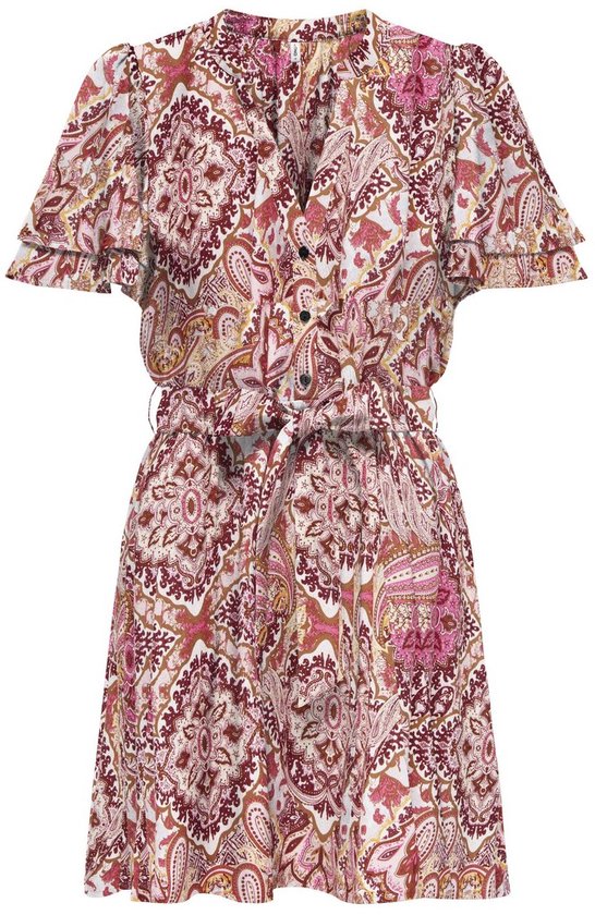 Only / Damen-Kleid / ONLNOVA LIFE S/L JOY LONG DRESS AOP
