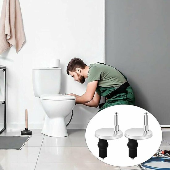 Lot de 2 fixations universelles pour abattant WC, charnières pour abattant WC, fixations pour abattant WC, remplacement pour abattant WC, fixation pour abattant WC