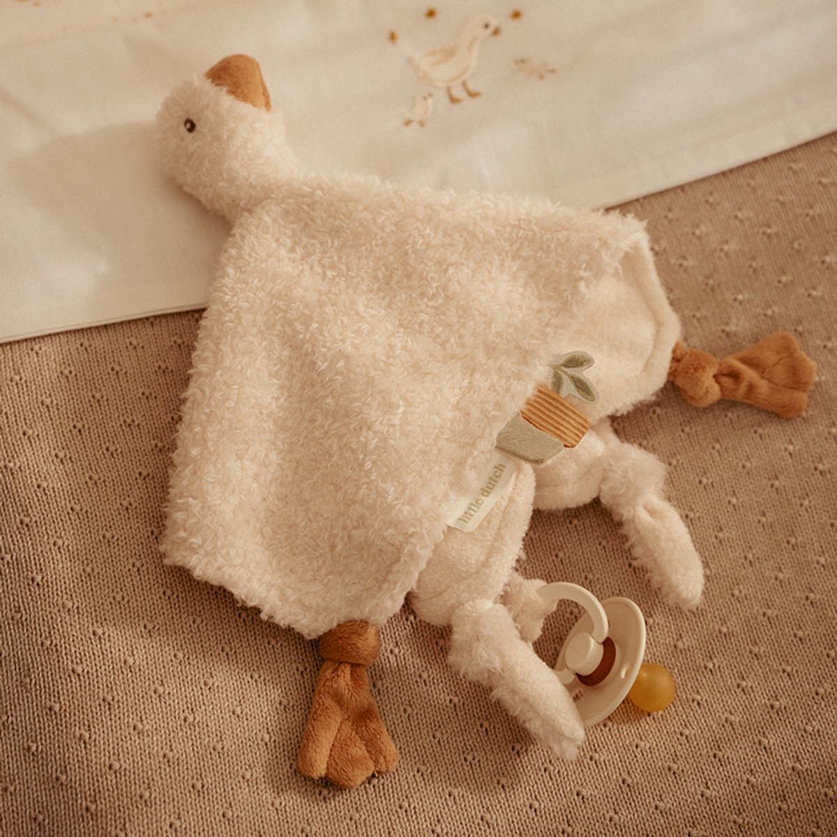 Little Dutch Newborn Naturals Knuffeldoekje Little Goose — afbeelding 4
