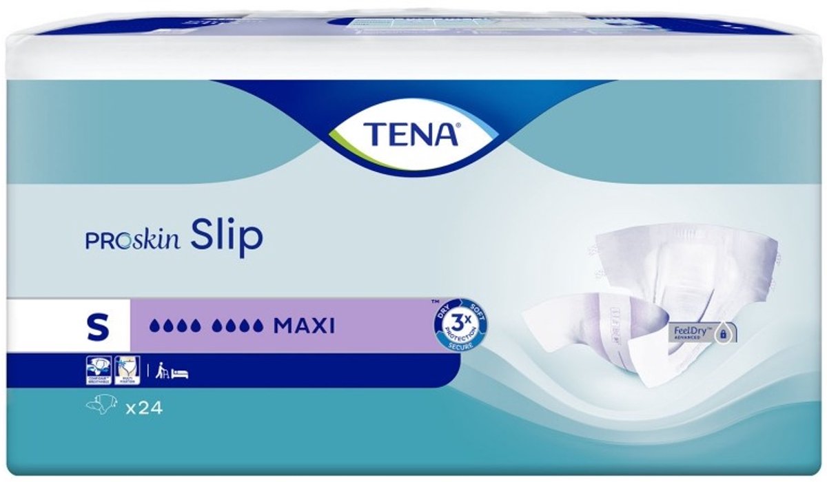 TENA Slip Maxi Small - Karton van 72 kleefluiers