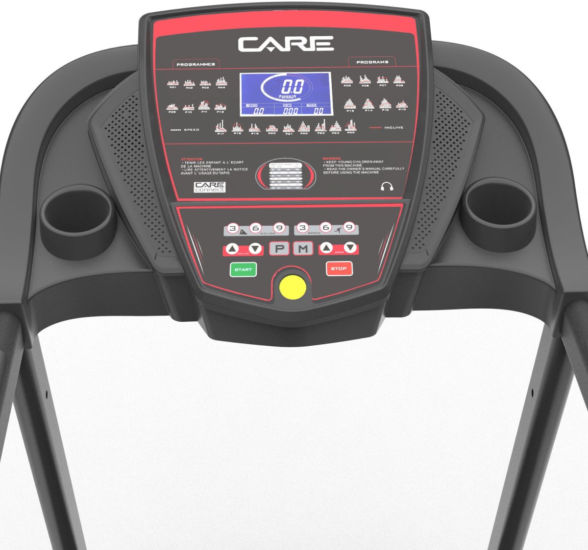 CARE JOG RUNNER - Connected en opvouwbare loopband - Maximale snelheid 18 km/u - 25 programma’s - Gemotoriseerde helling tot max. 9% - Voor thuisgebruik thumbnail 8