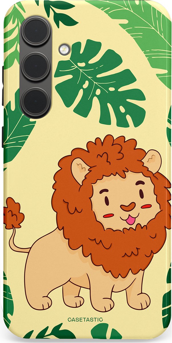 Casetastic Hoesje Geschikt voor Samsung S24 Plus - Stijlvolle Beschermende Duo-layer Case - Jungle Leeuw Ontwerp