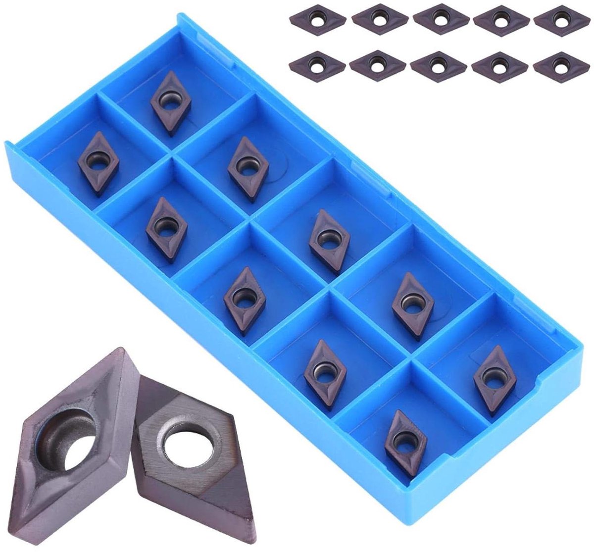 Cnc Carbide Tips Inserts Blade Cutter Draaibank Draaigereedschap 10st met doos - Hoge efficiëntie