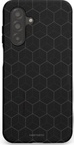 Casetastic hoesje geschikt voor Samsung Galaxy A26 - Dubbellaagse bescherming - Hexago - Fashion Case - Zwart