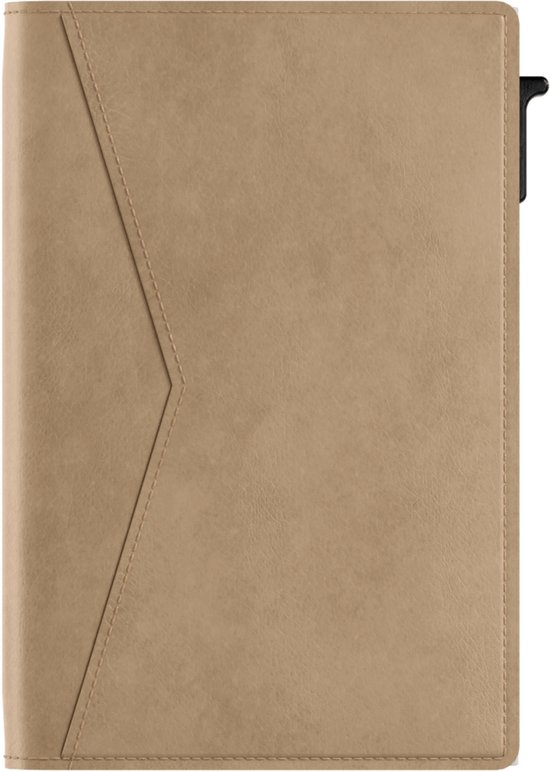 Prowallet Slim – Porte-cartes RFID - Beige – Portefeuille compact pour 8 cartes et billets – Porte-cartes coulissant en aluminium et simili cuir – Coffret cadeau de luxe – Homme & Femme