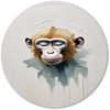 Aap, Abstract expressionisme, Wit, beige, bruin, grijs, groen
