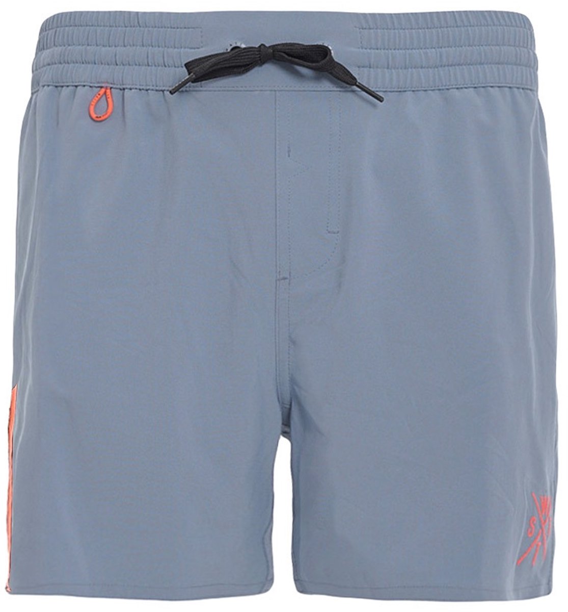 WATTS heren rits zwemshort mini logo blauw