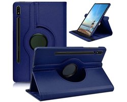 Draaibaar Hoesje - Rotation Tabletcase - Multi stand Case Geschikt voor: Samsung Galaxy Tab S10 Ultra / S9 Ultra (2024 - 14.6 inch - Donkerblauw