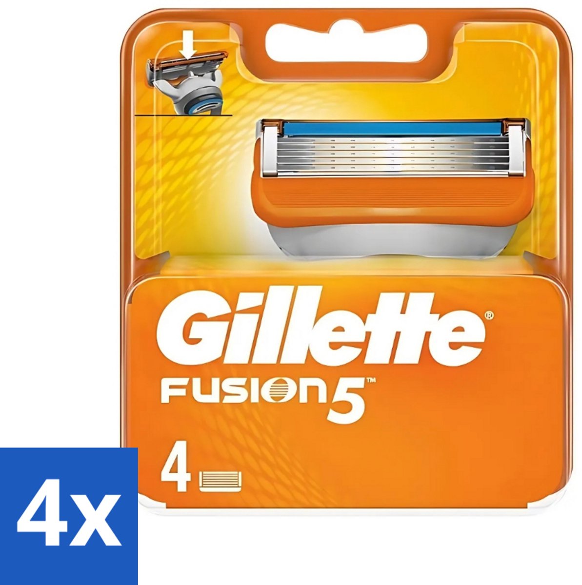 Gillette - Fusion 5 - Precisie en comfort - 4 Navulscheermesjes - Voordeelverpakking - 4 stuks