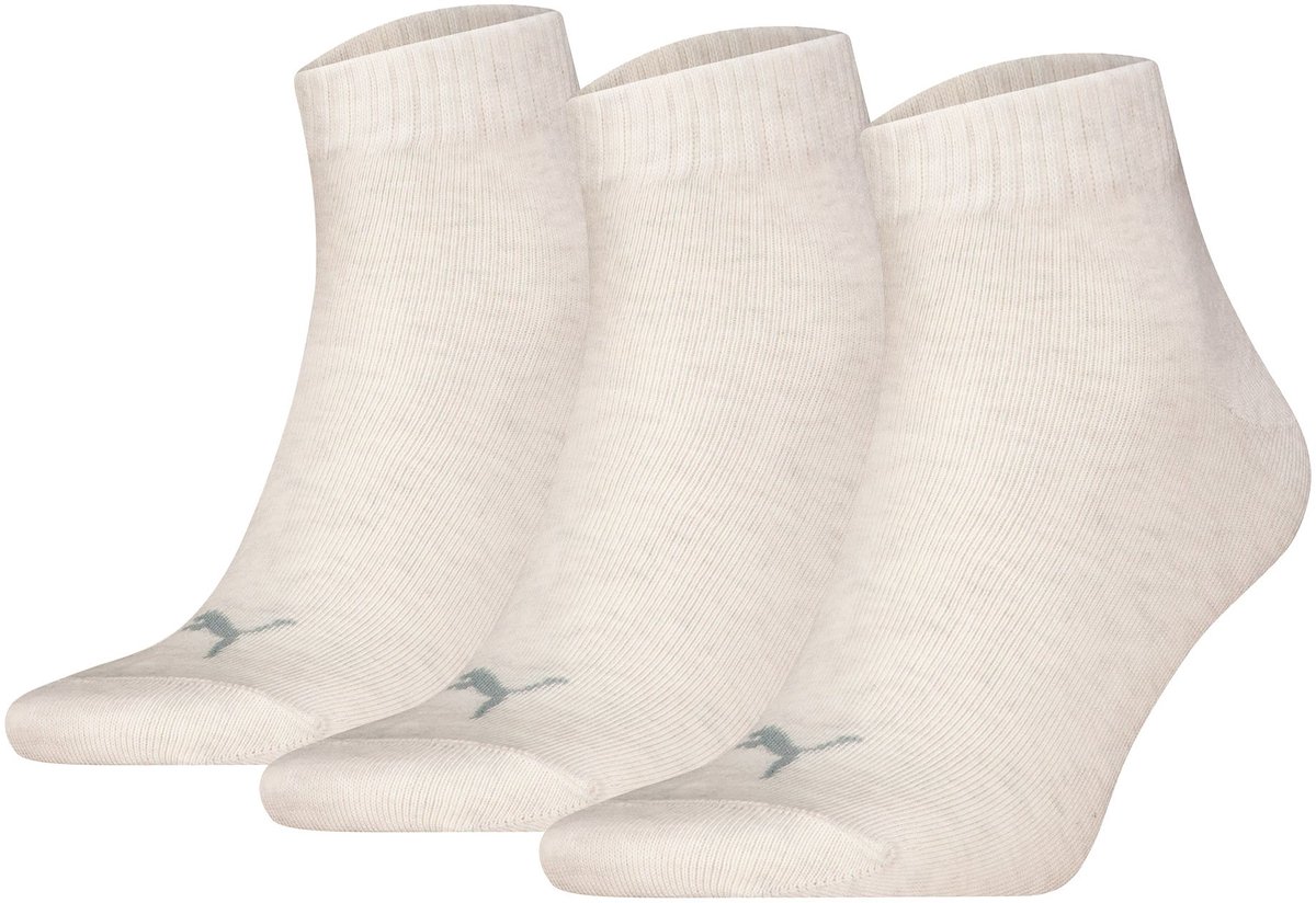 katoenen voor dames en heren Puma 3-paar Quarter Sokken – Elastisch Katoen – 46