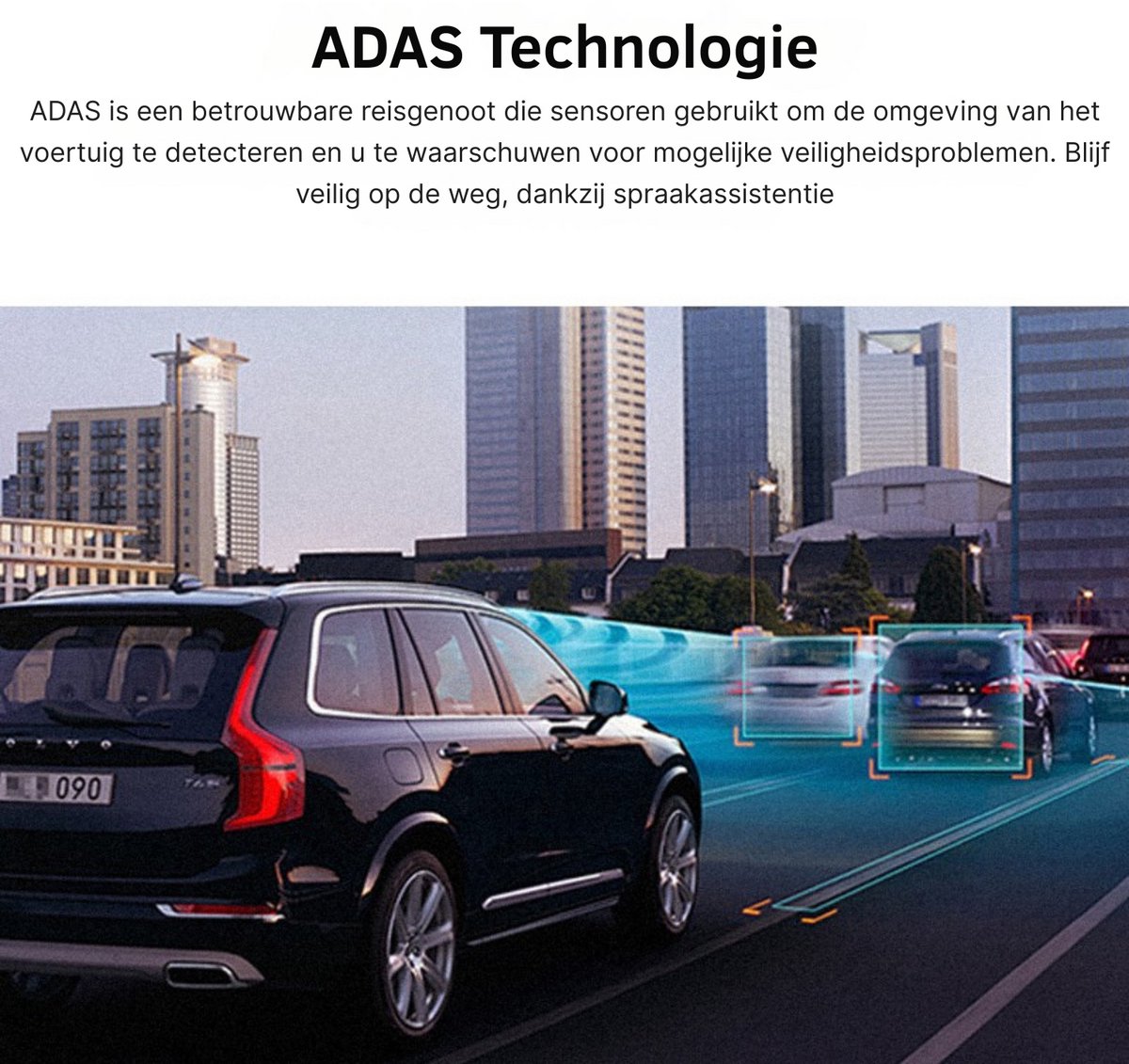 Dashcam voor Auto - 2K HD - 360° Draaibaar - Nachtvisie 2.0 - 5GHz Wi-Fi - ADAS Assistentie - DDPAI – foto 4