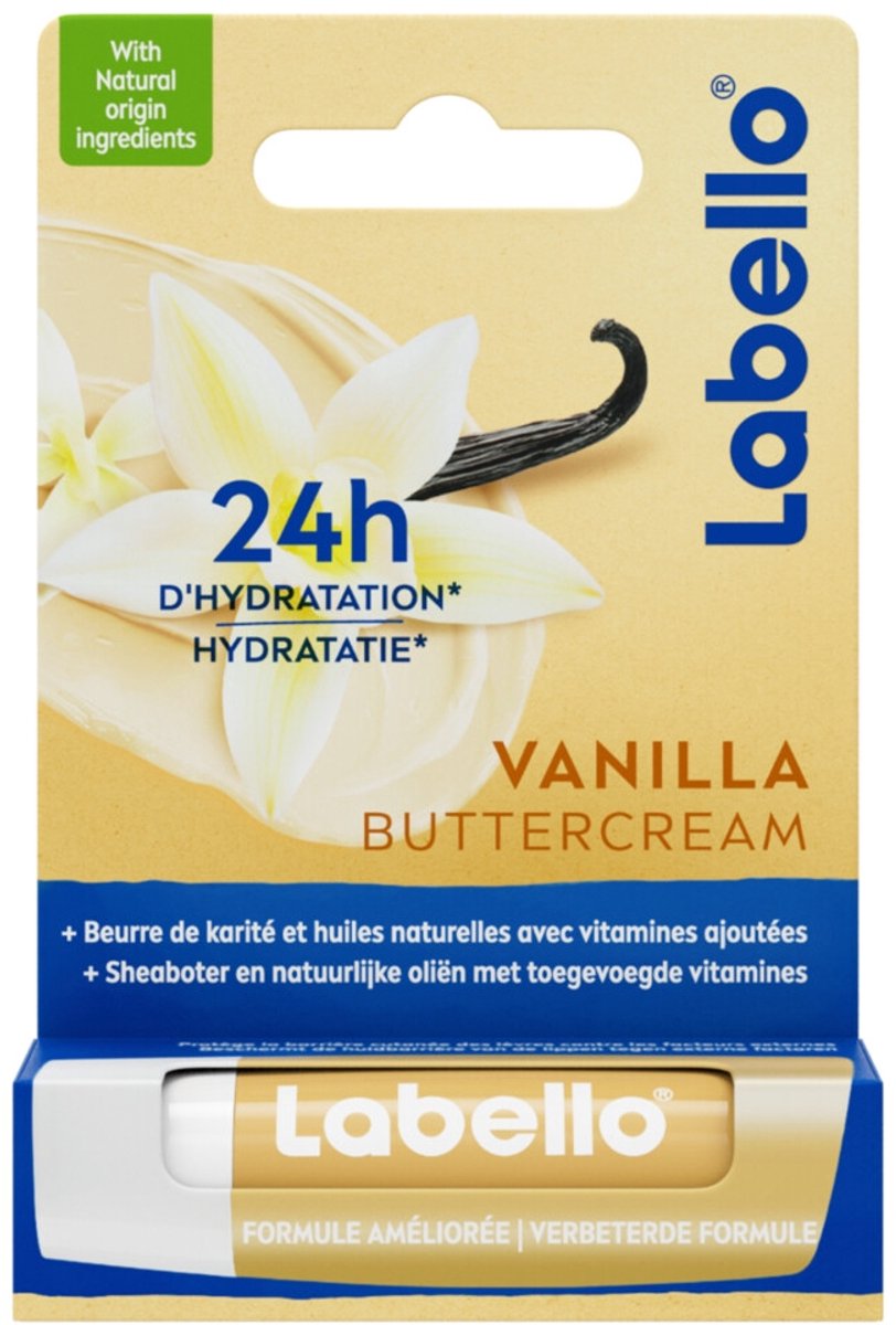 Labello - Vanilla Buttercream - Lippenbalsem - Verzorgend & Verzachtend - 4.8 g