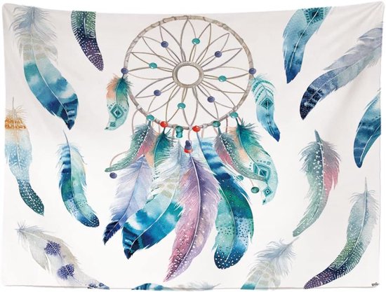 Wandkleed binnen - Wandtapijt - Dromenvanger - Ibiza Style - Muurkleed - Wanddoek Stof - 200 x 150 cm - Bohemian Wanddecoratie - Wandhanger - Muurhanger - Fotobehang - Poster - Ulticool - Boho Decoratie - Woonkamer - Slaapkamer