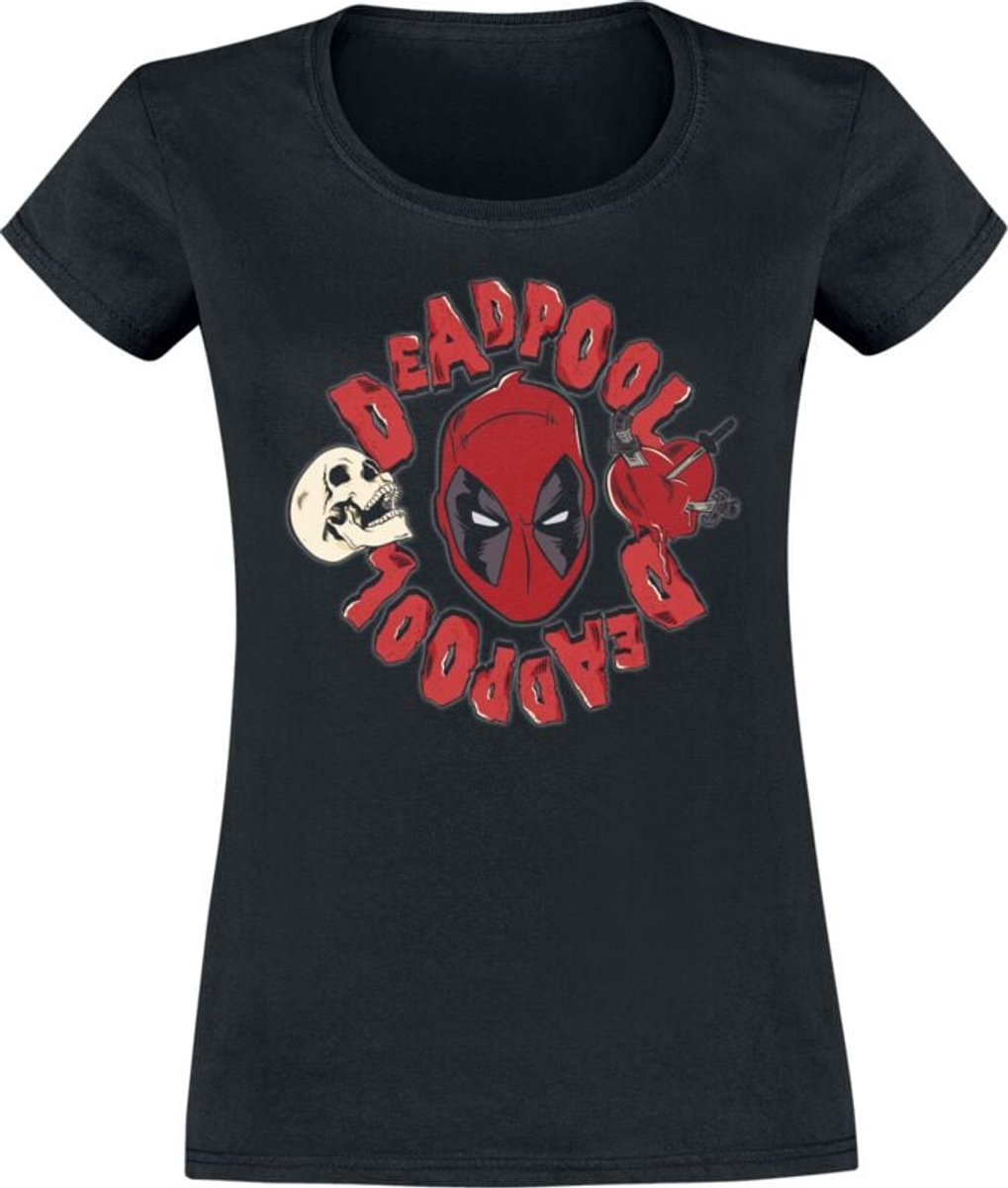 Deadpool Love And Dead Dames T-shirt - zwart - S