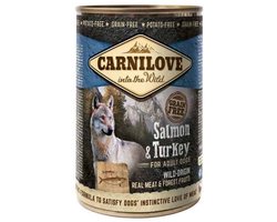 Carnilove Dog Blik Zalm/Kalkoen - Licht Verteerbaar Natvoer - 6x400gr