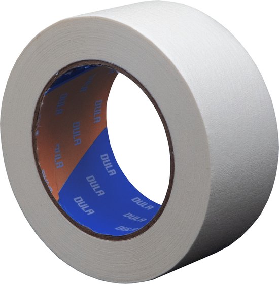 Ruban de masquage blanc DULA, 50 mm x 50 m.
