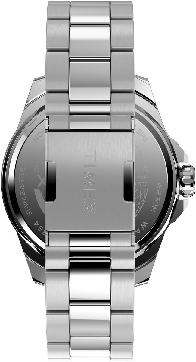 Timex Timex Essex Multifunction Kwarts Analoog Horloge Zilveren Toon Case: 100% Low Lead Brass | Armband: 100% Stainless Steel 46 mm TW2W79900AJ