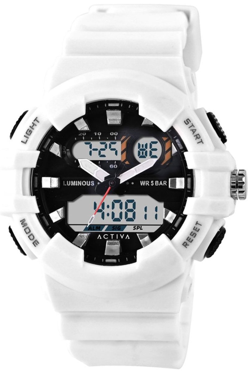 Activa x Invicta Digital ACW496-002 Heren Horloge - Waterdicht - Digitaal - Quartz Uurwerk - Plastic met zwarte Wijzerplaat - 50mm