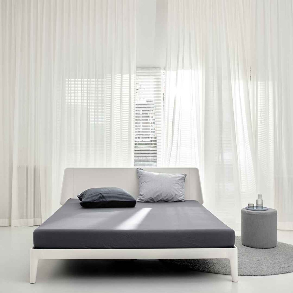 Auping Jersey 235 hoeslaken voor matras - 180/200 x 200/210/220 cm - Cool Grey - Biologisch katoen thumbnail 6
