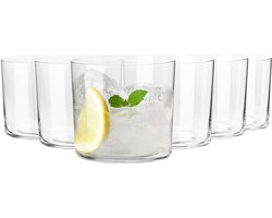 KROSNO | Lange Cider Bier Glazen | Set van 6 - 350 ml | Loodvrij kristalglas | Mixology Collectie | Perfect voor Thuis, Restaurants en Feesten | Vaatwasser Veilig