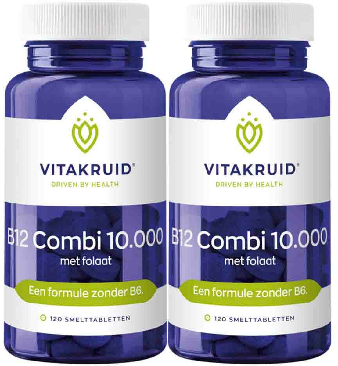 Vitakruid B12 Combi 10.000 met folaat - 2 x 120 tabletten - Voordeelverpakking