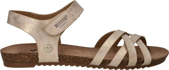 Mustang Sandales pour femmes Plates Sandales pour femmes Plates - couleur or - Taille 42