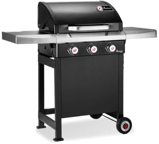 GasBBQ Landmann Trexon PTS 3.1 Zwart - 4 branders - Inclusief gasslang - Gas bbq barbecue