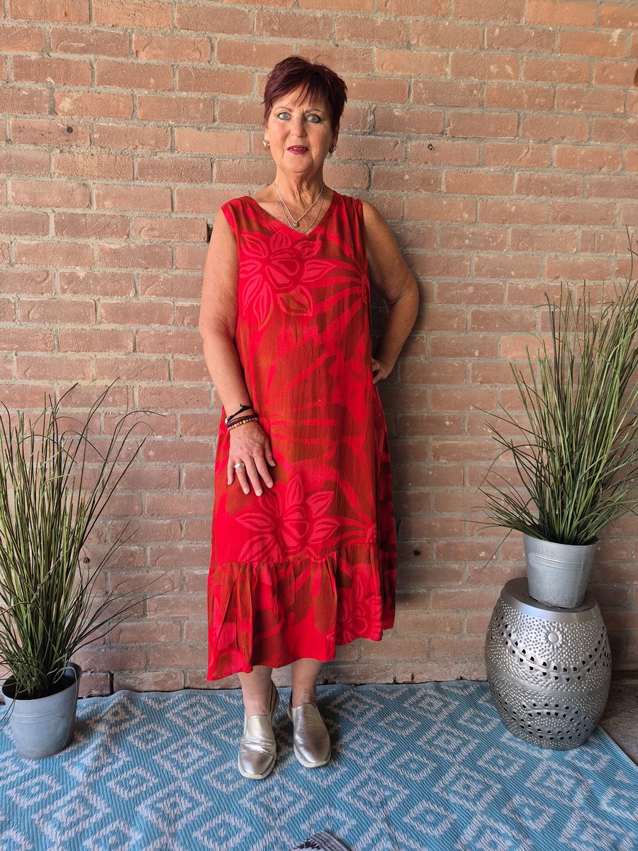 Bagoes singlet jurk ruche rand