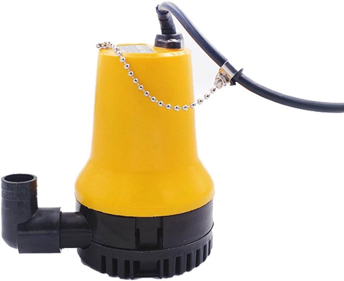 Dompele pomp voor schone en vuile waterafvoer - Ideaal voor zwembaden, vijvers en noodsituaties - 4200L/h - DC 12V 50W