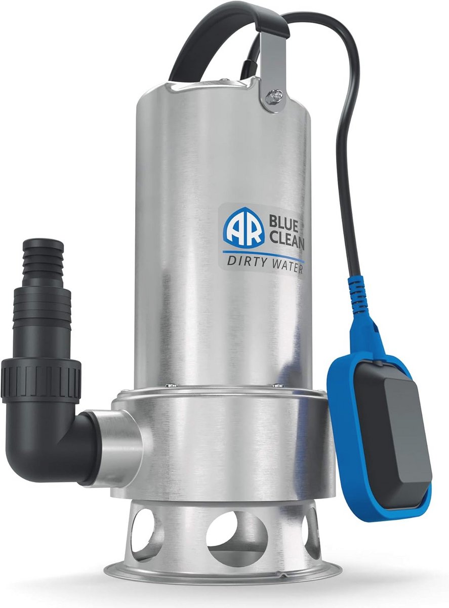 Dompelpomp voor Zwart Water - 1100 W, 16500 l/u, 10,5 m Opvoerhoogte
