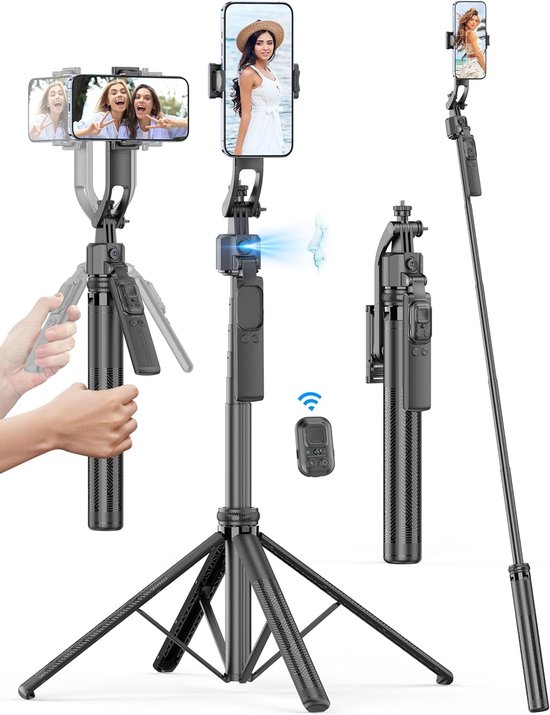 Auto Face Tracking statief met 360° rotatie telefoonstandaard