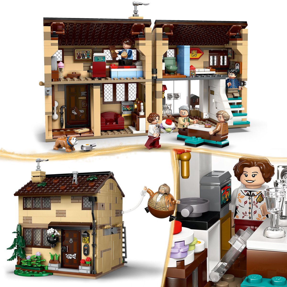LEGO Harry Potter Ligusterlaan: Bezoek van Tante Margot Bouwpakket - 76451 – foto 3