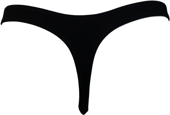 Amora - String femme, Sous-vêtements femme, Lingerie - Lot de 5 - Coton égyptien - Zwart - XL